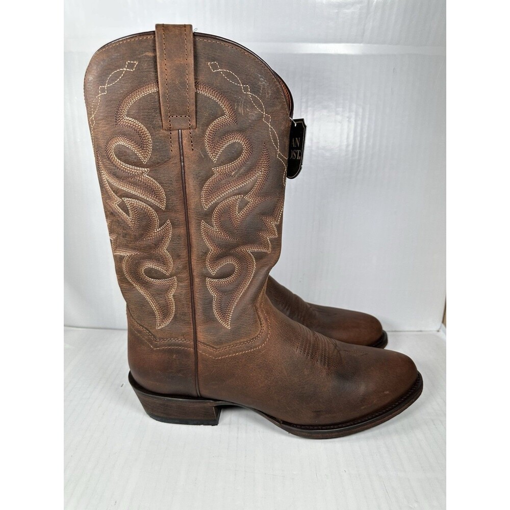 Size 10.5 Dan Post Renegade Bay Apache 2159 Snip Toe Leather Western Cowboy Boot